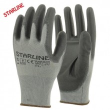 Starline E-49 PU Montaj Eldiveni Gri-Siyah