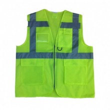 Yönetici İkaz Yeleği (Mühendis Tipi) Sarı Fosforlu Reflektörlü