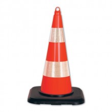 Evelux 12315 TK A R2 Trafik Konisi Ağırlıklı Reflektif Bantlı 75 cm