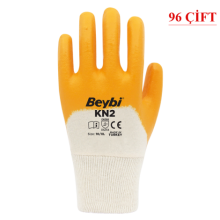 Beybi Kn2 / EL-K2 Nitril Kaplı İş Eldiveni (9 Beden) - 96 ÇİFT