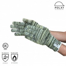 POLAT 325 Kesilmeye ve Isıya Dayanıklı Örgü İş Eldiveni (Level 5)