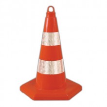 Evelux 12316 TK R2 Trafik Konisi Esnek Kırılmaz Reflektif Bantlı 50 cm