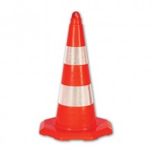 Evelux 12332 TK R2 Trafik Konisi Esnek Kırılmaz Reflektif Bantlı 52 cm