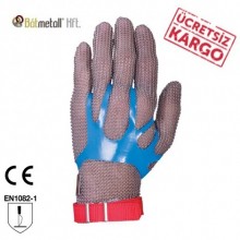 Batmetall Çelik Örgü Eldiven / Avrupa Menşeili Kasap Eldiveni (Sabitleyici plastik arapatı ile birlikte)