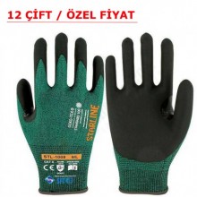 STARLINE STL-1008 (12 ÇİFT), 3 / B Seviyesinde Kesilmeye Dirençli SFT Nitril Kaplı Eldiven