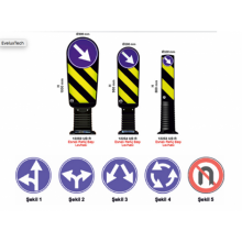 Evelux 12250 UB R Refüj Başı Dubası Çift Yönlü Sağ - Sol 330mm. X 1000 mm.