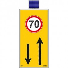 Evelux 11712 S-LD Ledli Şerit Düzenleme Levhası Azami Hız 70 100x200 cm.