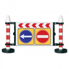 Evelux 12405 DB R Dubalı Uyarı Levhalı Bariyer Reflektörlü Kırmızı