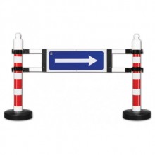 Evelux 12407 DB R Dubalı Uyarı Levhalı Bariyer Reflektörlü Kırmızı