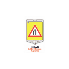 Evelux 310 A R Soldan Daralan Kaplama Uyarı Levhası 350x410 mm
