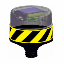 Evelux 11819 FL S Flaşörlü Uyarı Lambası Butonu Sarı