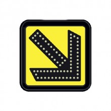 Evelux 11882 FL-A Sağdan Gidiniz Ledli Trafik Uyarı Levhası