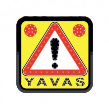 Evelux 11886 FL-A Ledli Trafik Levhası Dikkat-Yavaş