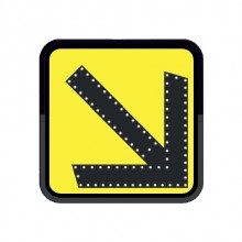 Evelux 11888 FL-A Sağdan Gidiniz Ledli Trafik Uyarı Levhası