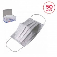 Amet 2 Tek Kullanımlık Lastik Halkalı Maske (50 adet)