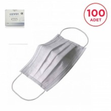 Akyel Tek Kullanımlık Lastik Halkalı Maske (100 adet)