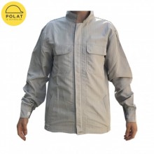 Antistatik Tulum - Gri Çizgili Üst