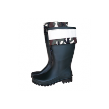 Polat Haki PVC Uzun Çizme - Kamuflaj Boğazlı