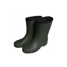 Polat Kışlık Termal Haki PVC Kısa Çizme - (Müflon Tüylü)